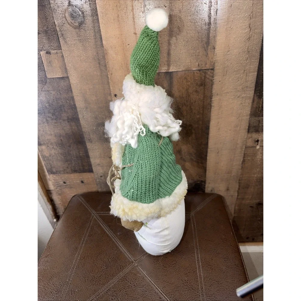 Vintage Folk Art Santa Claus Beanbag Doll 18
